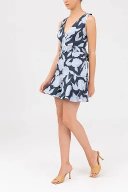 Keepsake the Label Midnight Stencil Floral Mini Dress Print Size 6 for rent on The Volte - image 3