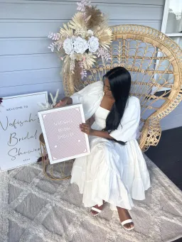 Aje Cherished Midi Dress Ivory Size 4 for rent on The Volte - image 3