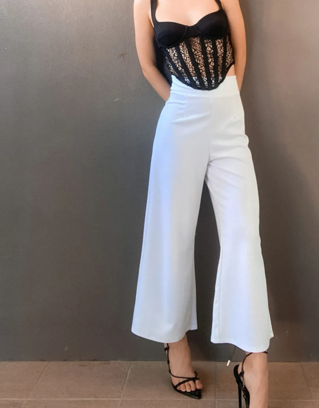 Dion Lee Contour Combo Corset Top Black Size 6 for rent on The Volte - main image