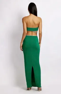 Meshki Billie Strapless Maxi Dress Green Size 6 for rent on The Volte - image 2
