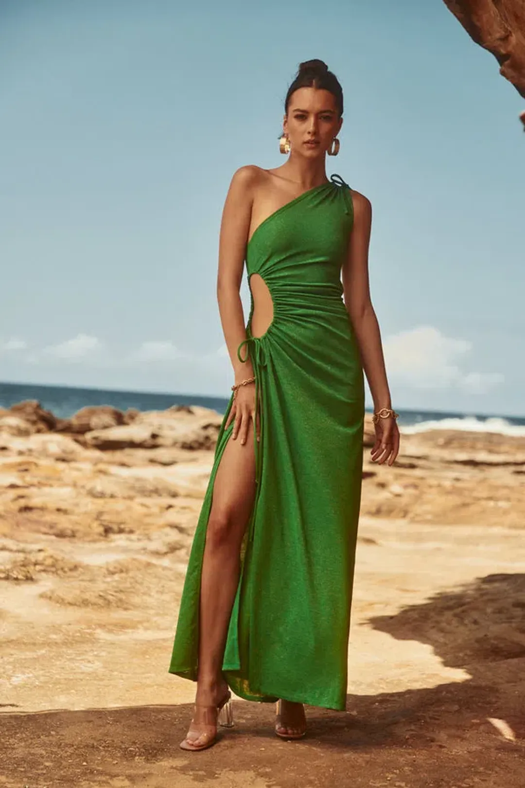 Sonya Moda Nour Maxi Dress in Green Size 10 for rent on The Volte - main image