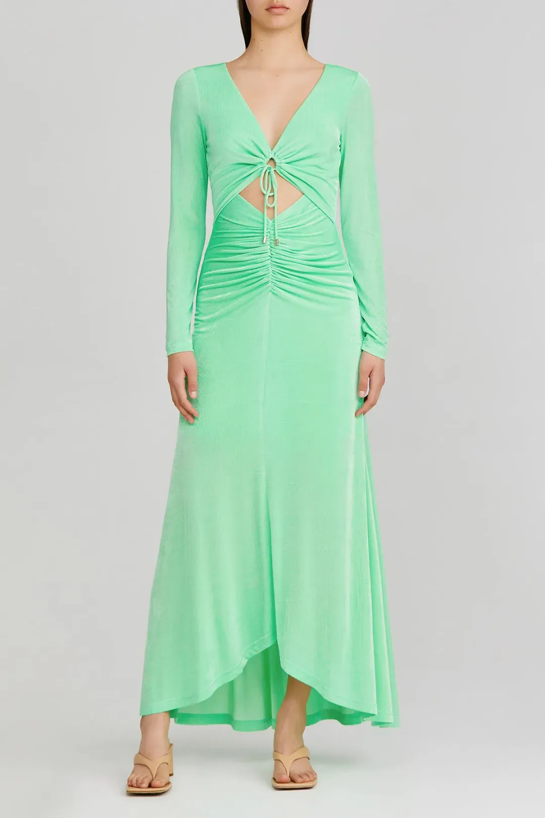 Significant Other Neave Dress | Apple Green | Size 6 for rent on The Volte - main image