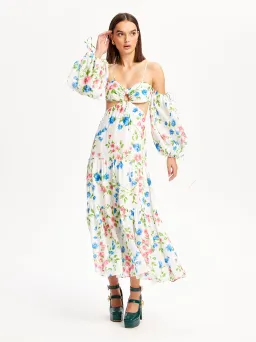 Alice McCall Rolling Meadows Midi Dress Bluebell Print Size 8 for rent on The Volte - image 3