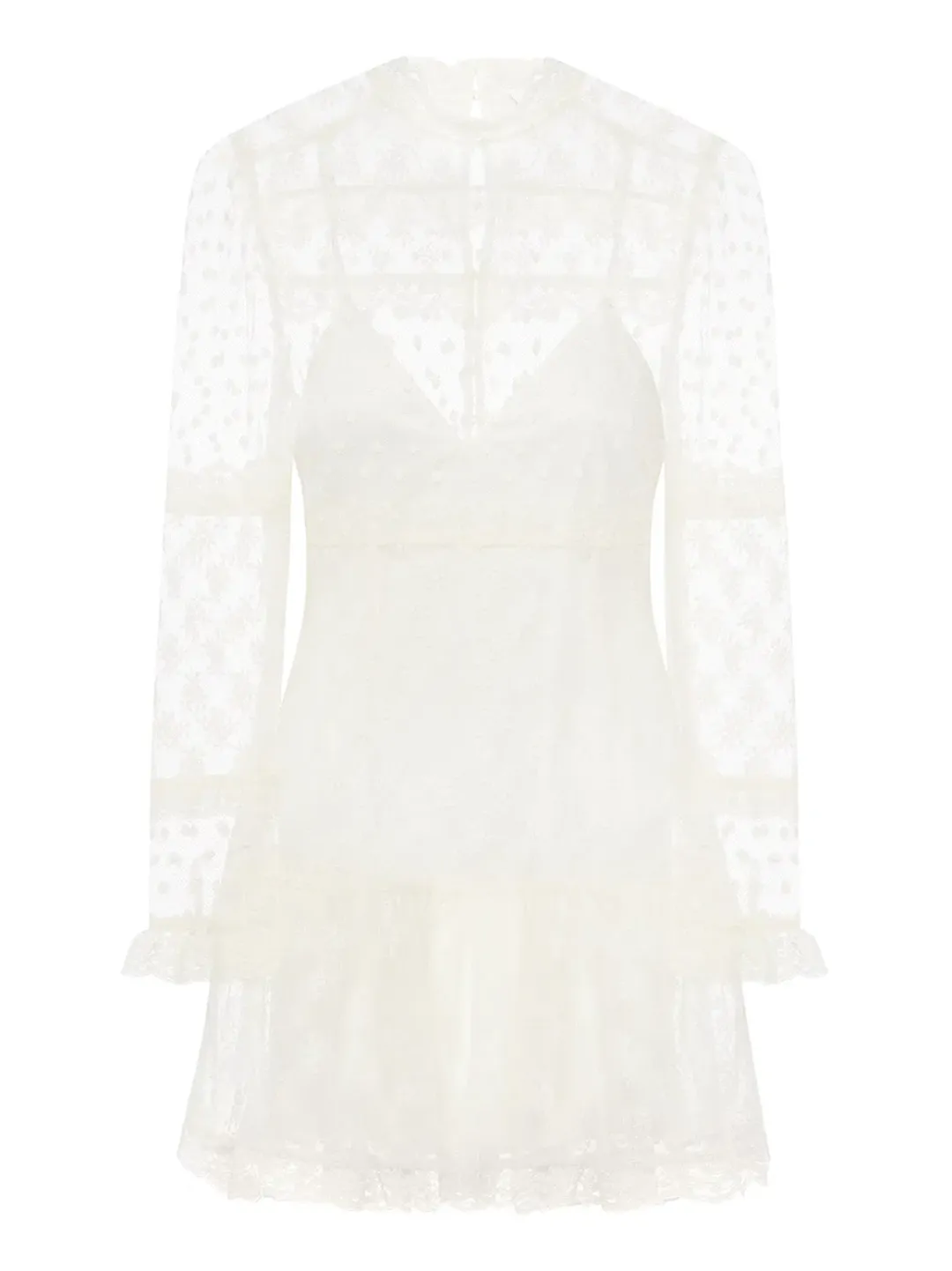 Alice McCall Moon Sister Mini Dress Cream Size 12 for rent on The Volte - main image