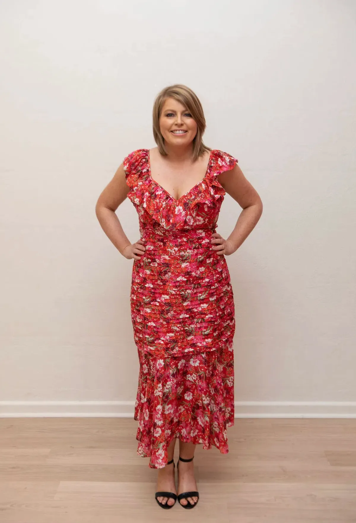 Talulah Cloud 9 Midi Dress Print Size XXL - Image 1