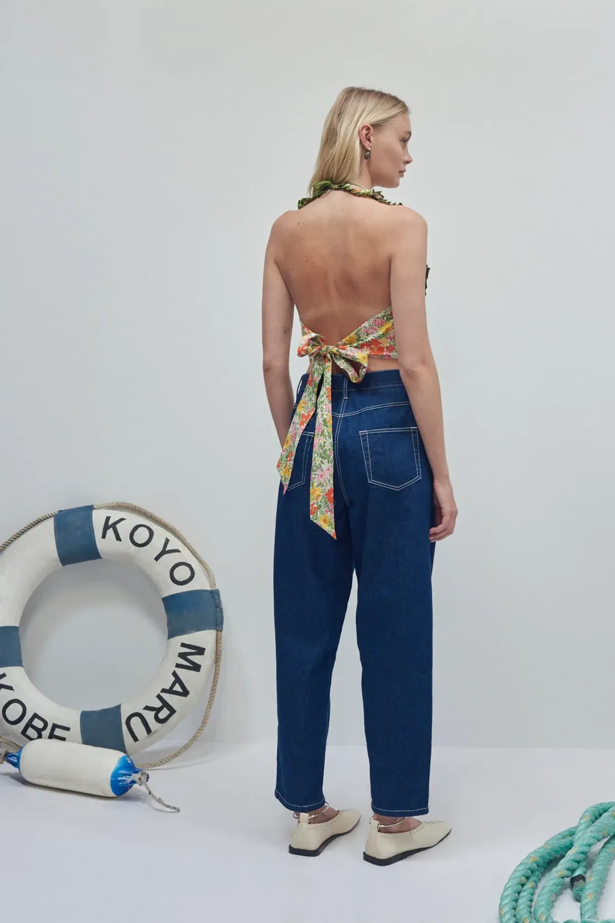 Alemais Cabana Apron Crop Top Multi Size 8 - Image 2