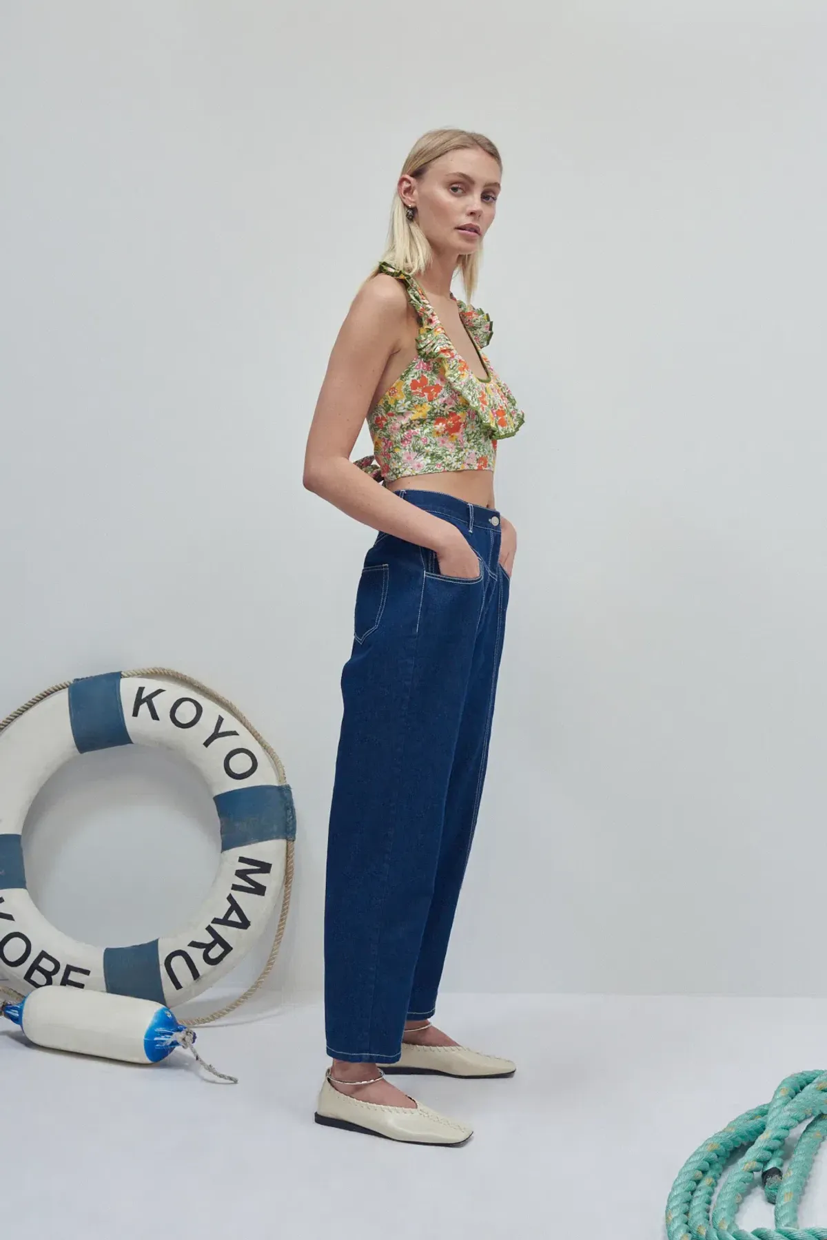 Alemais Cabana Apron Crop Top Multi Size 8 - Image 5