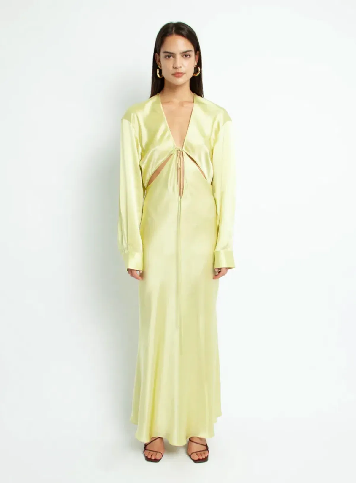 Christopher Esber Triquetra Front Tie Shirt Dress Size 8 - Image 1