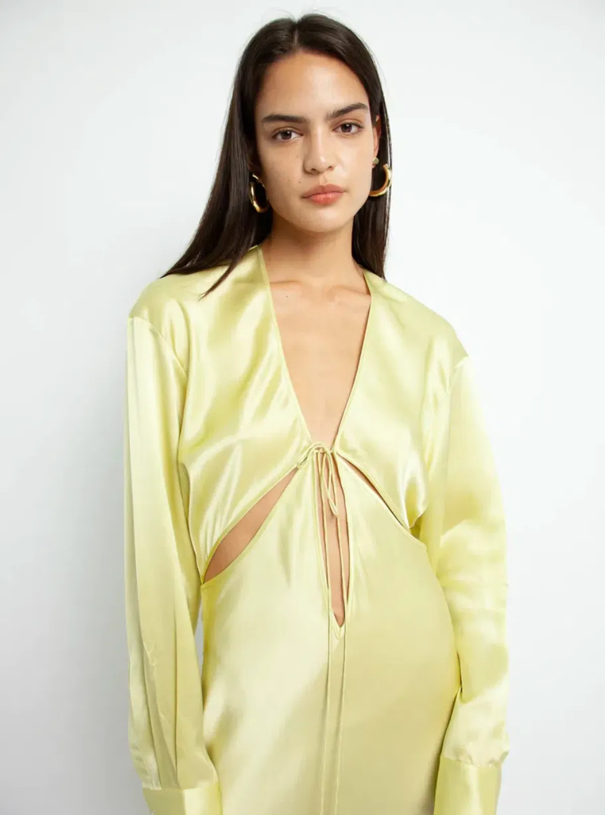 Christopher Esber Triquetra Front Tie Shirt Dress Size 8 - Image 3