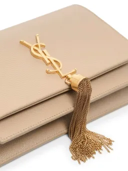 Saint Laurent Kate Nude Textured Leather with Gold Tassel Beige for rent on The Volte - image 3