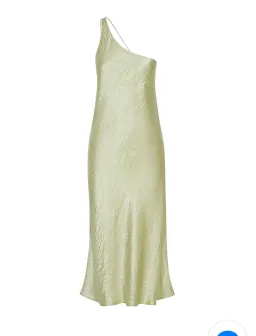 Third Form Crush Bias One Shoulder Midi Dress Apple Green Size 8 for rent on The Volte - image 8