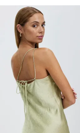 Third Form Crush Bias One Shoulder Midi Dress Apple Green Size 8 for rent on The Volte - image 5