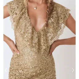 Spell & The Gypsy Nina Shift Dress Gold Size 8 for rent on The Volte - image 1