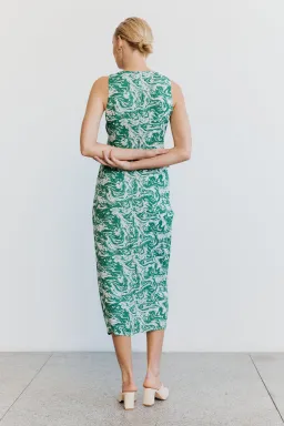 Third Form Marble Draw Midi Dress Print Size 8 for rent on The Volte - image 2