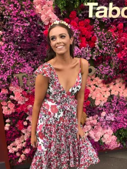 Keepsake the Label Waves Midi Dress Lilac Floral Print Size M/Au 8 for rent on The Volte - image 5