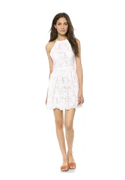 Zimmermann Roamer Halter Dress White Size 8 for rent on The Volte - image 1