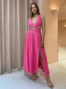 Issy Hoops Dress in Blossom Pink Size 8 for rent on The Volte - image 1