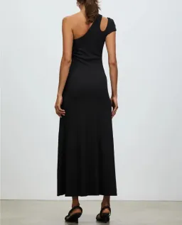 Christopher Esber Quartz Split Ruched Tank Dress Black Size 8 for rent on The Volte - image 3