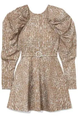 Rotate by Birger Christensen Number 26 Dress Reptile Print Size 34 for rent on The Volte - image 4