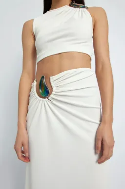 Christopher Esber Moodstone Set White Size 6 for rent on The Volte - image 4