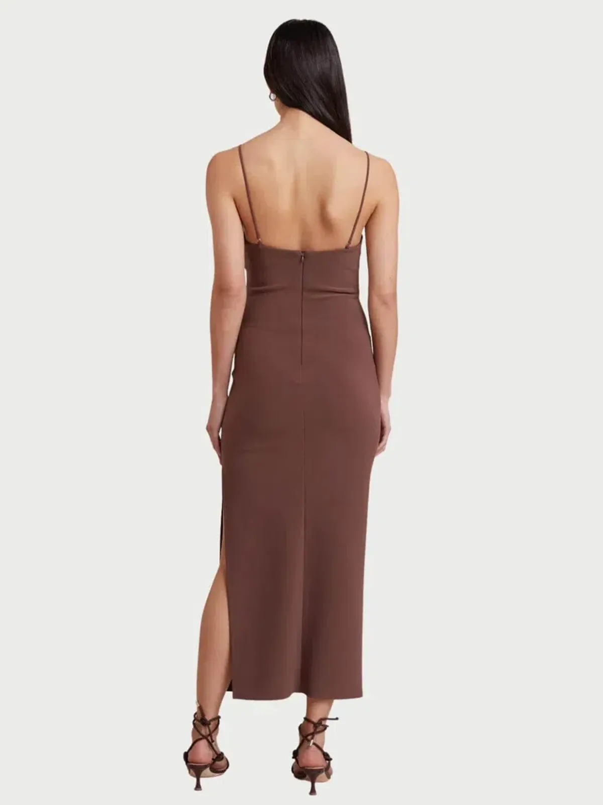 Bec and Bridge Ivy Midi Dress Brown Size 6 - Image 2