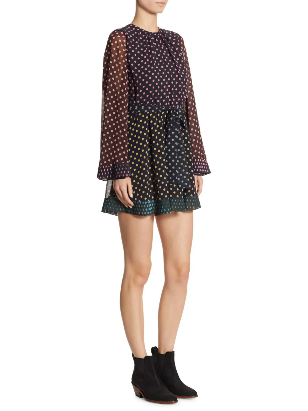 Zimmermann Maples Playsuit in Polka Dots Print Size 1 / Au 10 for rent on The Volte - main image