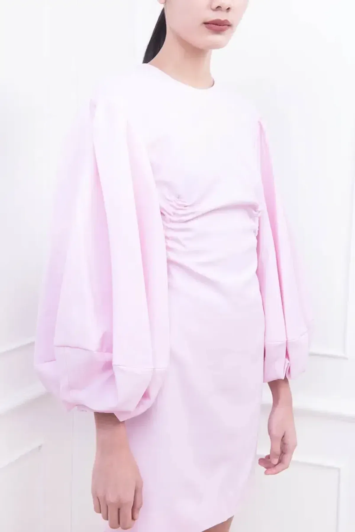 Camilla & Marc Philomena Blouson Sleeve Dress Ice Pink Size 6 - Image 2