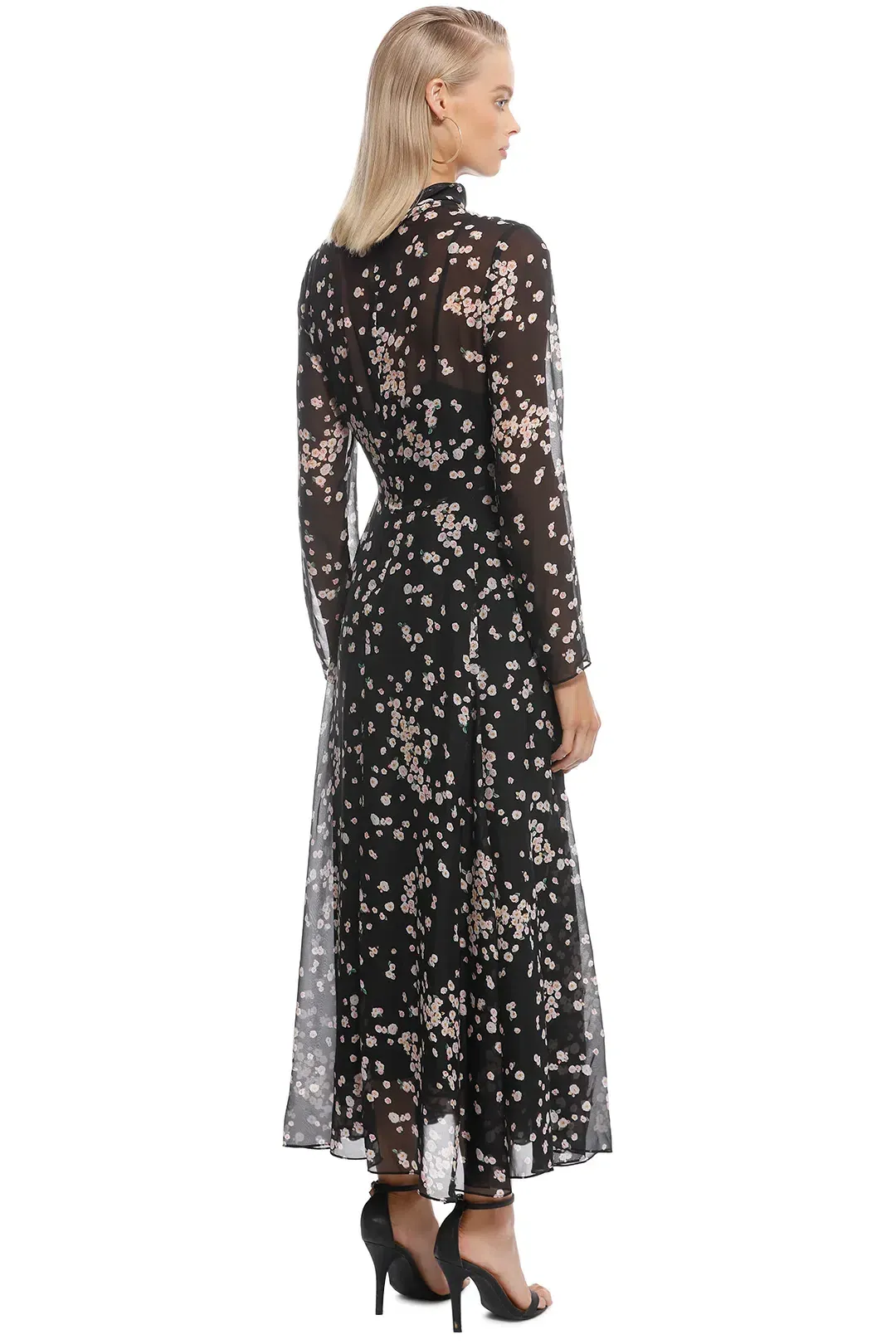 Camilla & Marc Gardin Floral Silk Dress Camelia Spot Print Size 8 for rent on The Volte - main image