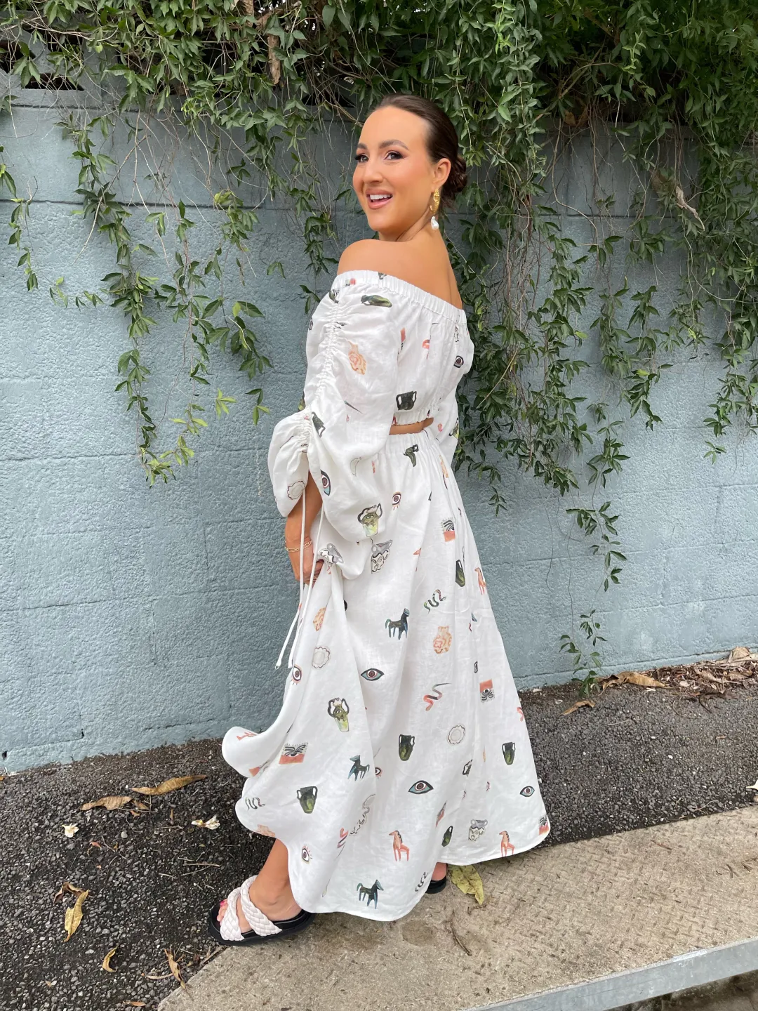 Alemais Hera Top and Skirt Set Print Size 8 for rent on The Volte - main image