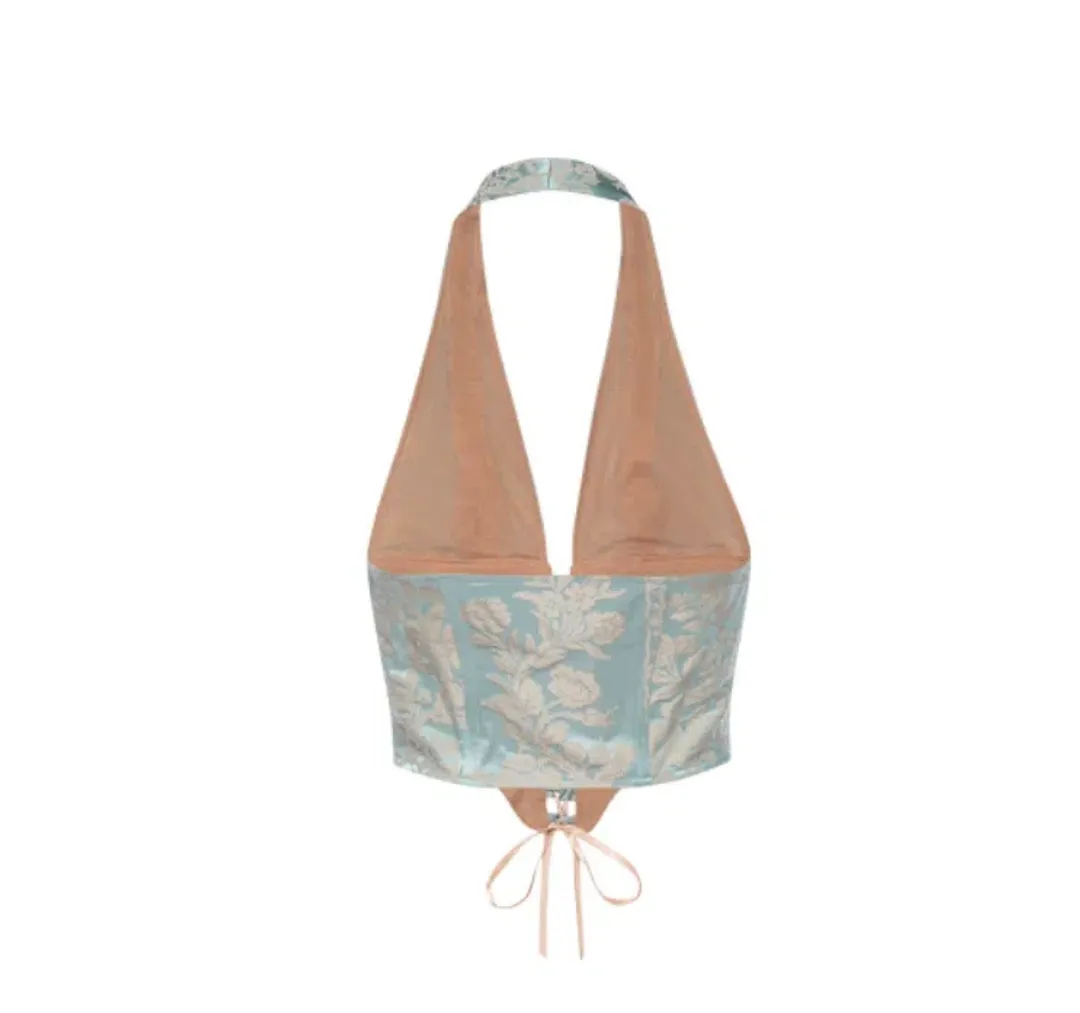 Miaou Mara Corset Top in Antoinette Size 8 for rent on The Volte - main image