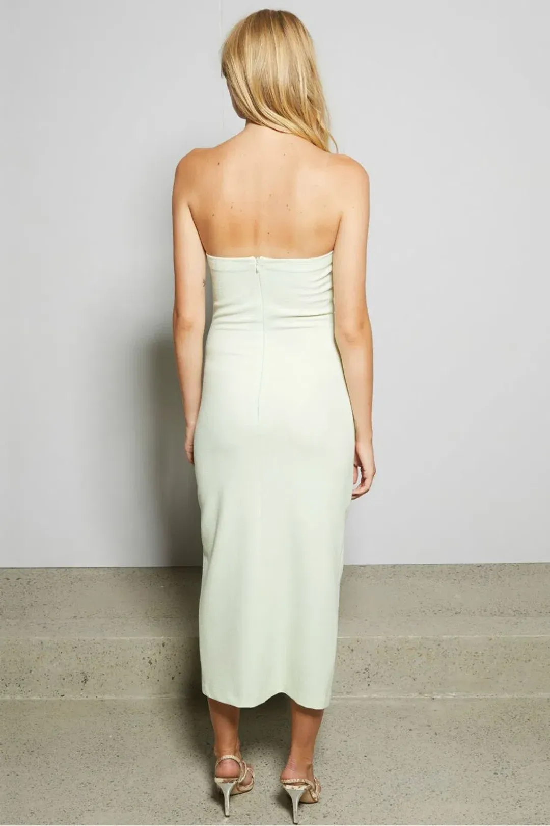 Bec and Bridge Sofie Strapless Dress in Green Size 8 for rent on The Volte - main image