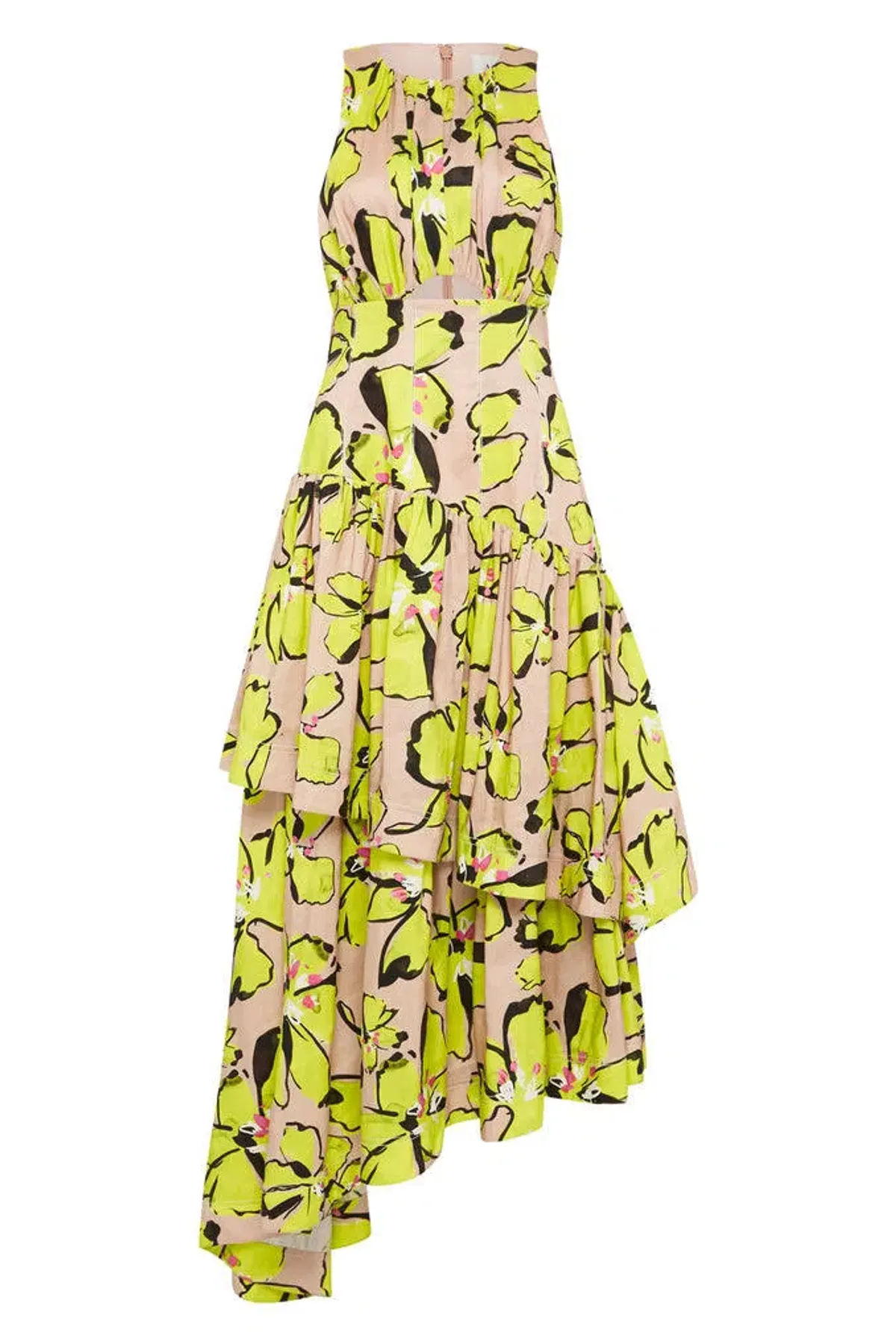 Aje Pelicano Tiered Dress Print Size 6 - Image 3