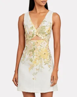 Zimmermann Amelie Cut Out Short Dress Floral Size 0P / Au 6P for rent on The Volte - image 2