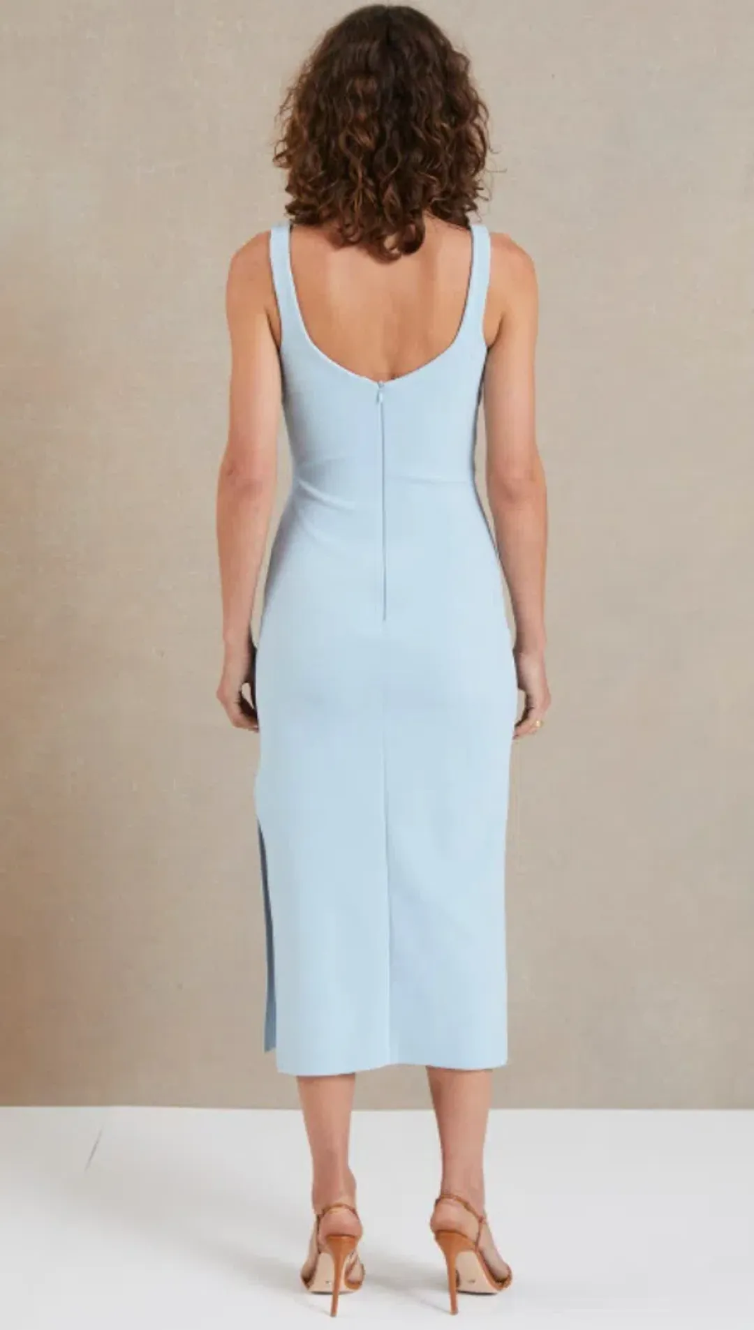 Bec & Bridge Joelle Midi Dress Sky Blue Size 10 for rent on The Volte - main image