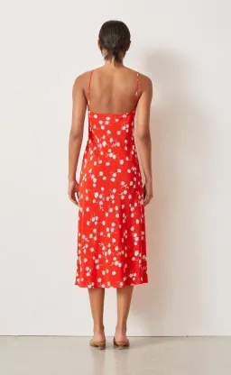 Bec & Bridge White Daisy Slip Dress in Red Floral Size 12 for rent on The Volte - image 2