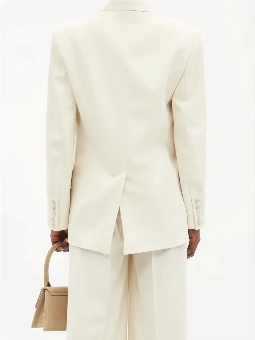 Zimmermann Milk Botanica Man Style Blazer White Size 0P / AU 6 for rent on The Volte - main image