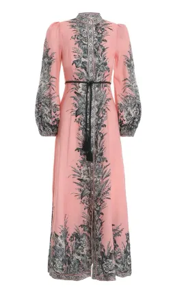 Zimmermann Moonshine Billow Long Dress Pink Size 1 for rent on The Volte - image 3