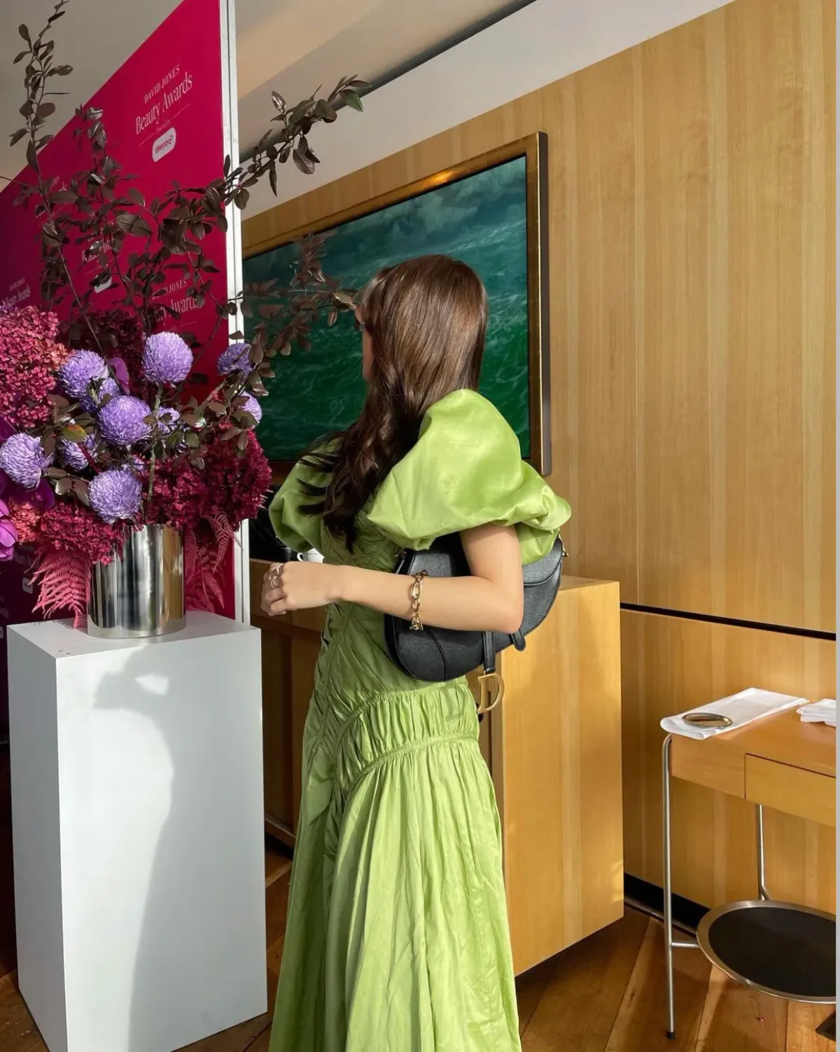 AJE SIREN DRAWSTRING MIDI DRESS - Image 4