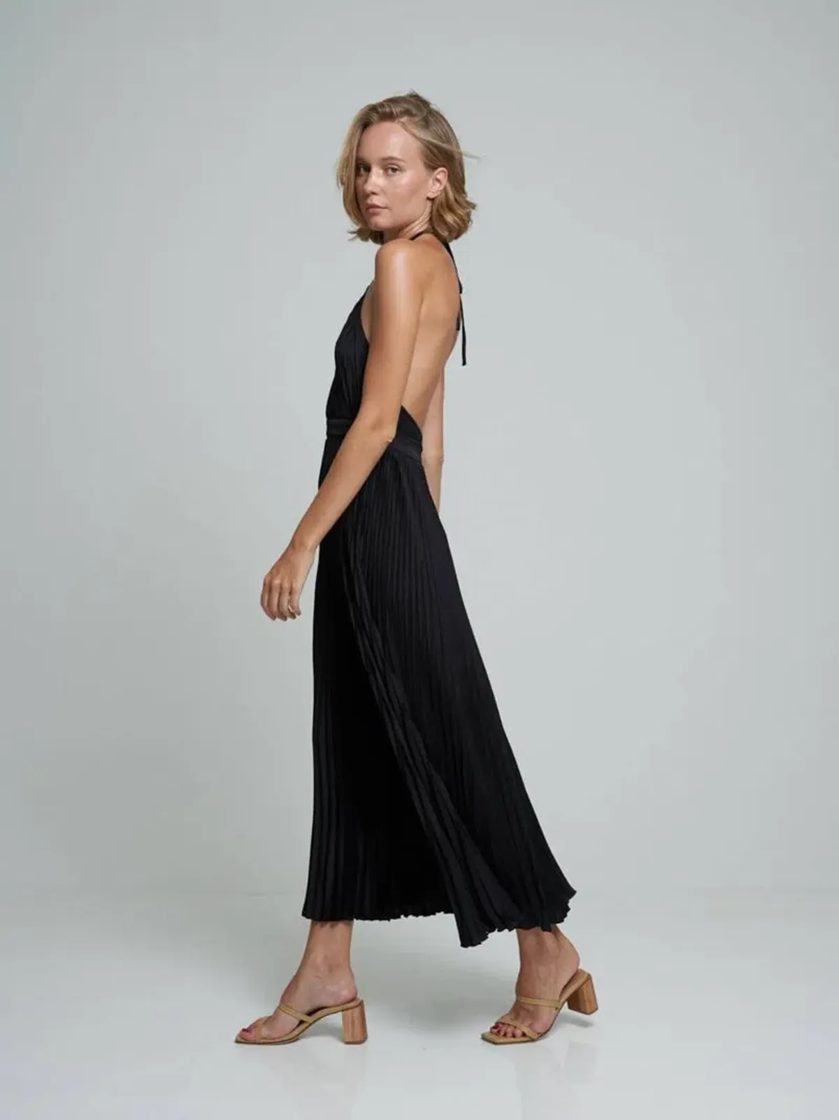 L'Idee Reveil Gown Black Size 10 - Image 3