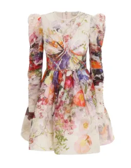 Zimmermann Prima Panelled Mini Dress Multi Floral Size 1 / Au 10 for rent on The Volte - image 3