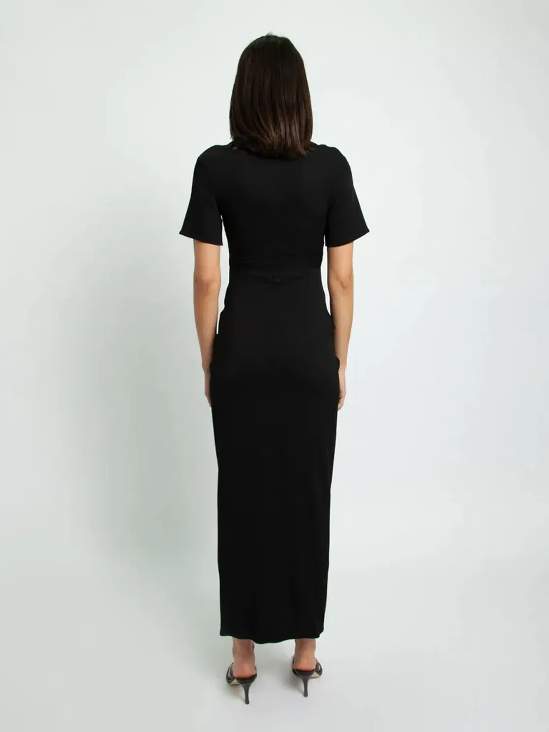 Christopher Esber Ruched Multi Panel Tee Dress Size 6 for rent on The Volte - main image