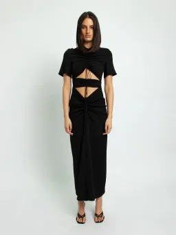 Christopher Esber Ruched Multi Panel Tee Dress Size 6 for rent on The Volte - image 1