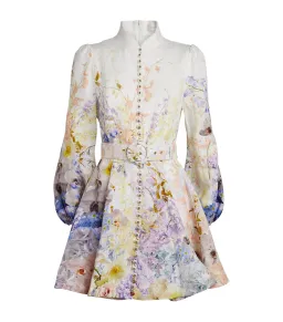 Zimmermann Rhythmic Buttoned Mini Dress Citrus Garden AU12 (22:03) for rent on The Volte - image 5