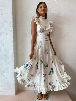 Alemais Jules Floral Midi Dress AU10 (22:06) for rent on The Volte - image 1