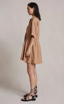 Bec & Bridge Alamos Mini Dress Camel Size 8 for rent on The Volte - image 3