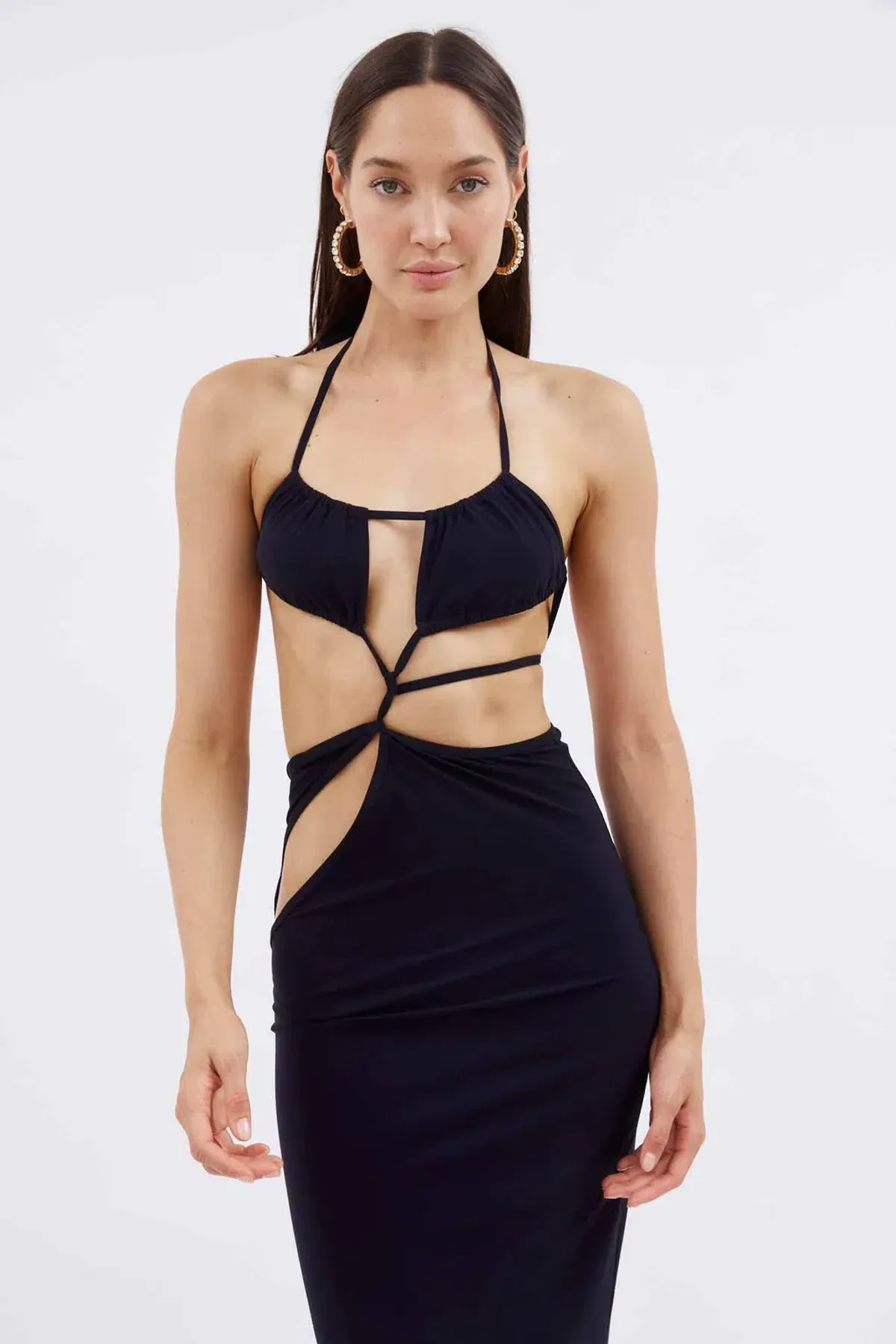 Christopher Esber Displace Dress Black Size 8 - Image 4