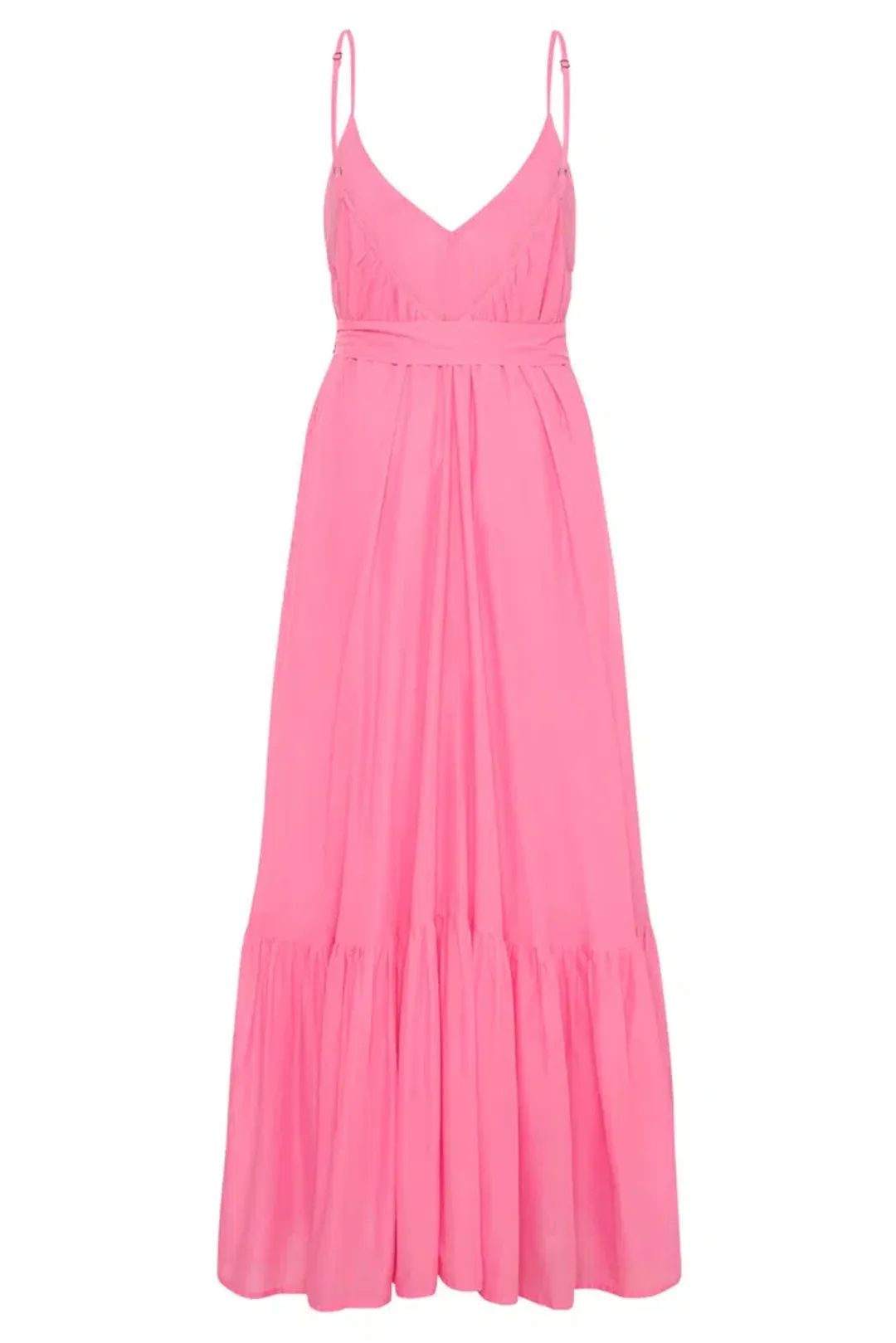Spell Azalea Strappy Maxi Dress Pink Size 12 for rent on The Volte - main image