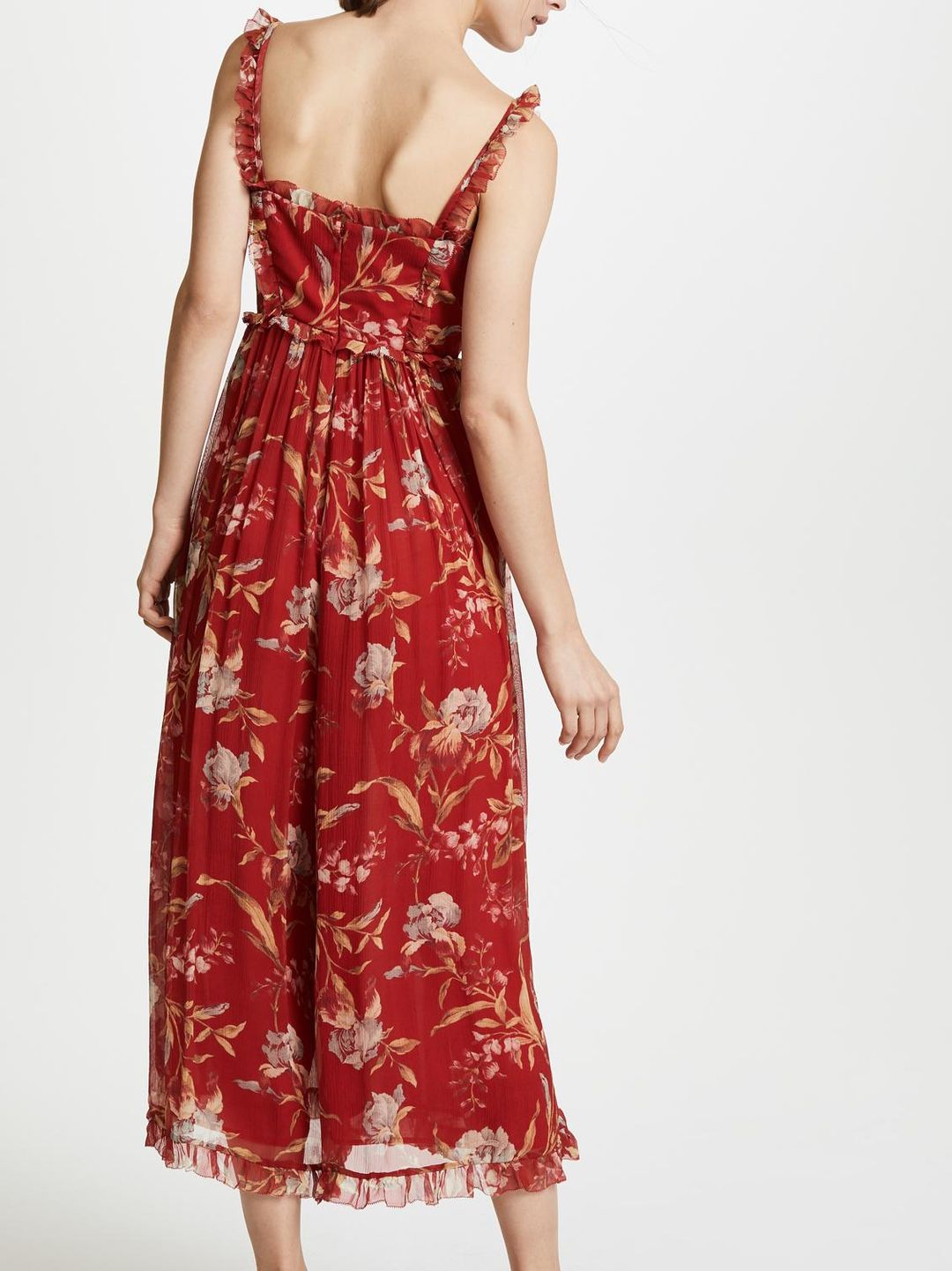 Zimmermann Corsair Iris Corset Jumpsuit Washed Iris Size 8 for rent on The Volte - main image