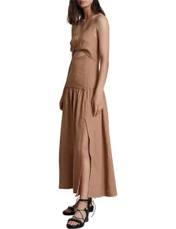 Bec & Bridge Camel Alamos Midi Dress Brown Size 12 for rent on The Volte - image 2
