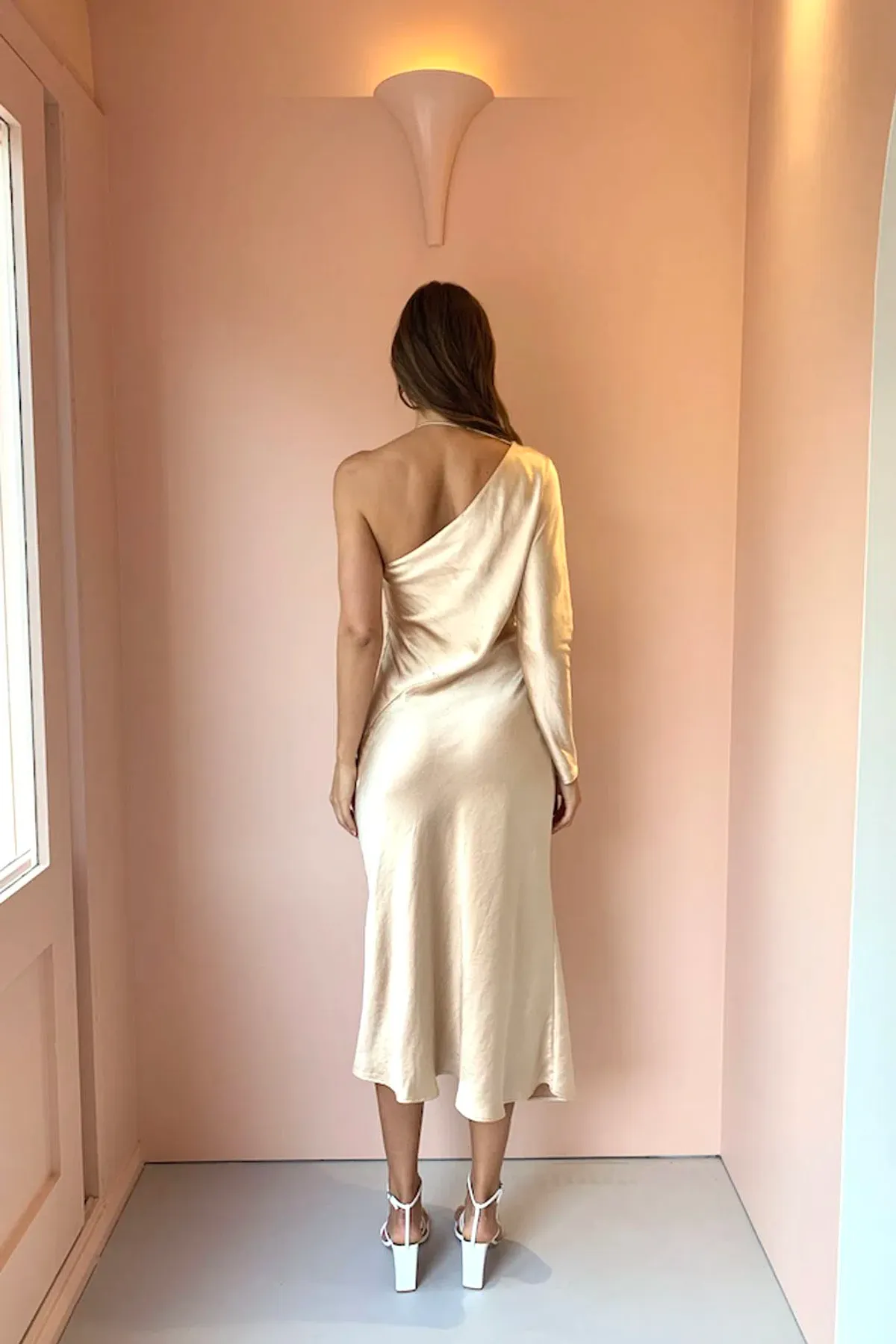 One Fell Swoop Daze Mini Dress Duchess Gold Size 8 - Image 5